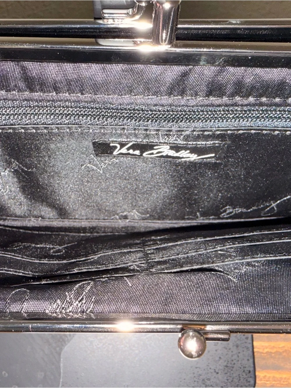 Vera Bradley Retired Baroque Kiss Lock Wallet | Like New | Care Card Included